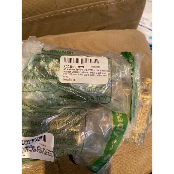 AR ANNOVI REVERBERI, VRT3-250, Pressure Washer Unloader -Blue Spring NWT adjusta - Picture 5 of 8